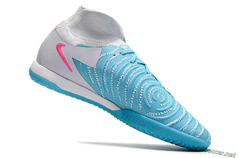Men's Nike Phantom Luna Elite NU IC Football Shoes - Blue/White/Pink 4