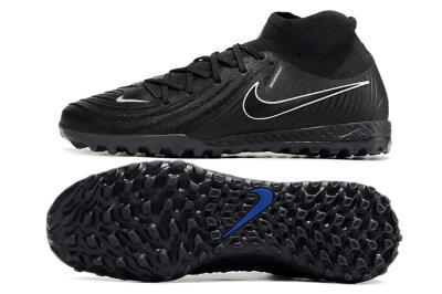 Men's Nike Phantom Luna Elite NU TF Football Shoes - Black/White/Blue