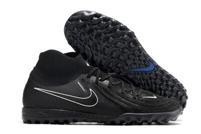 Men's Nike Phantom Luna Elite NU TF Football Shoes - Black/White/Blue