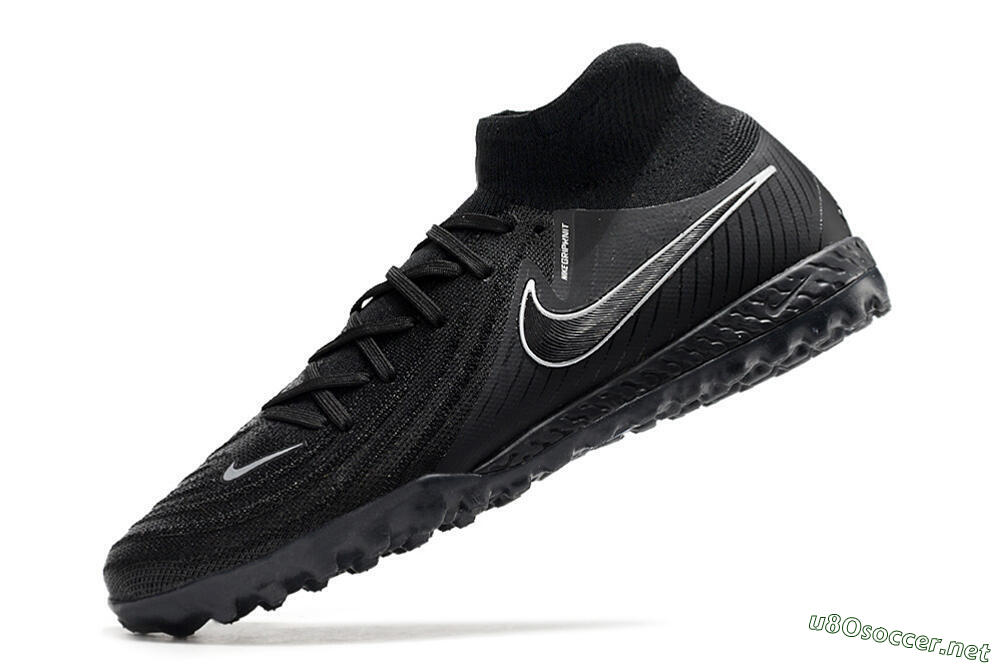 Men's Nike Phantom Luna Elite NU TF Football Shoes - Black/White/Blue 5