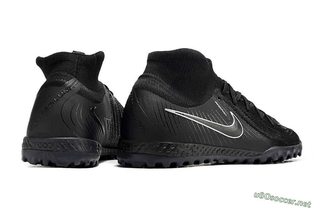 Men's Nike Phantom Luna Elite NU TF Football Shoes - Black/White/Blue 6
