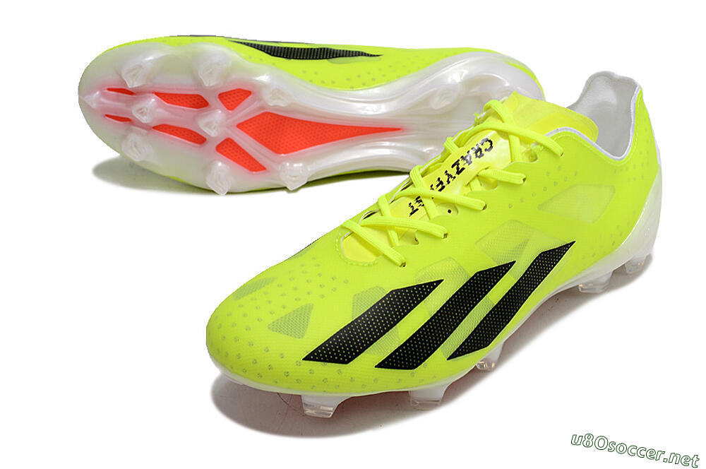 Men's Adidas X Crazylight+ FG Football Boots - Yellow/Black/Red 3
