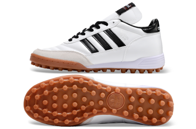 Men's Adidas Copa Mundial Team Astro TF Football Shoes - Black/White