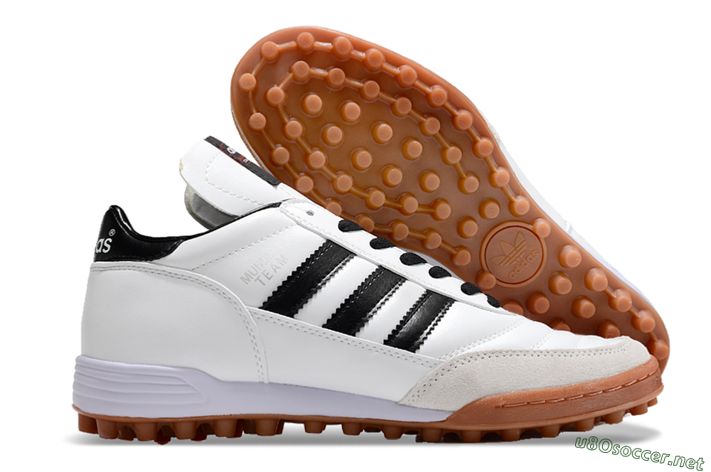 Men's Adidas Copa Mundial Team Astro TF Football Shoes - Black/White 2