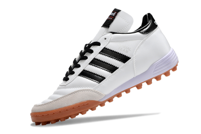 Men's Adidas Copa Mundial Team Astro TF Football Shoes - Black/White