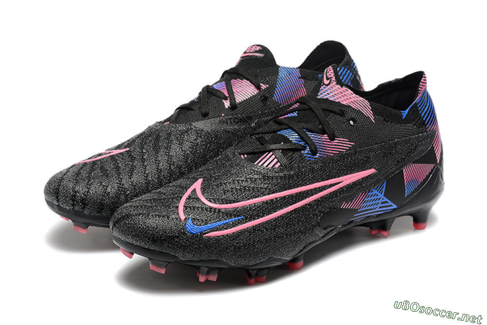 Men's Nike Phantom GX Elite FG Football Boots - Black/Pink/Blue 5