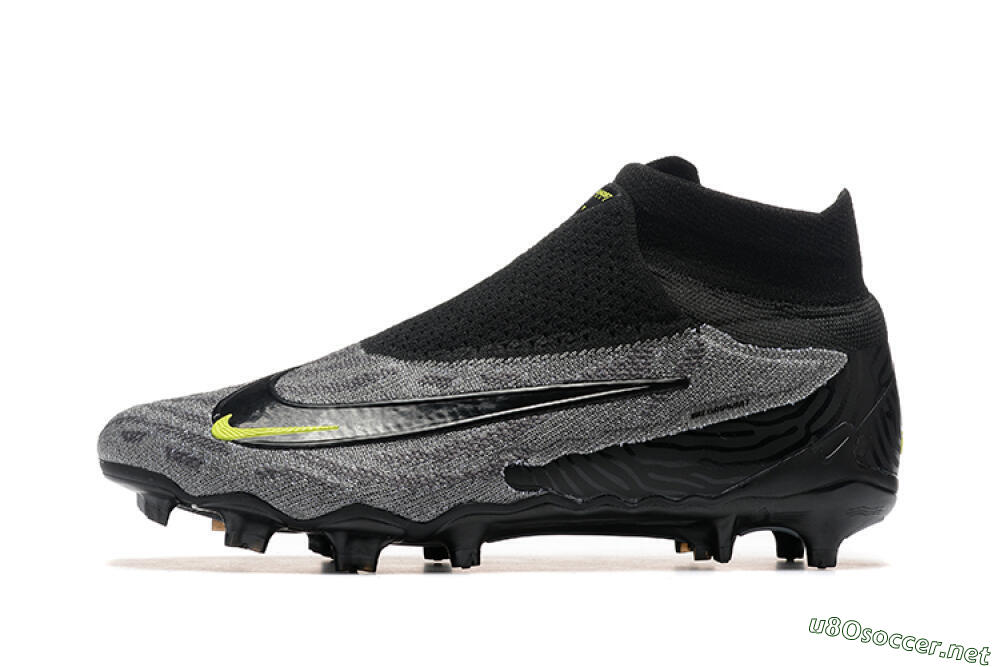 Men's Nike Phantom GX Elite FG Football Boots - Black/Grey/Yellow 0