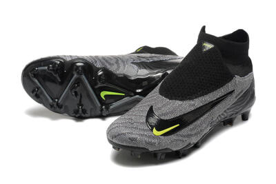 Men's Nike Phantom GX Elite FG Football Boots - Black/Grey/Yellow