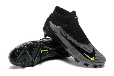 Men's Nike Phantom GX Elite FG Football Boots - Black/Grey/Yellow