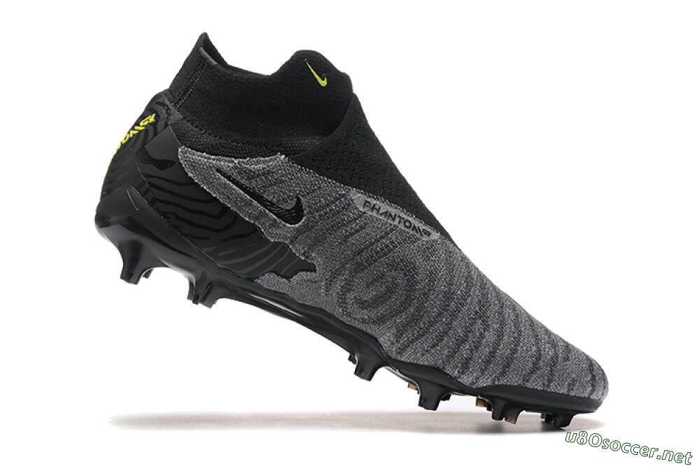Men's Nike Phantom GX Elite FG Football Boots - Black/Grey/Yellow 7