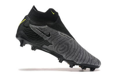 Men's Nike Phantom GX Elite FG Football Boots - Black/Grey/Yellow