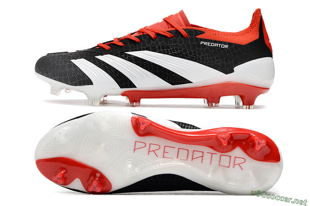 Men's Adidas Predator Accuracy+ FG Football Boots - Black/White/Red 1