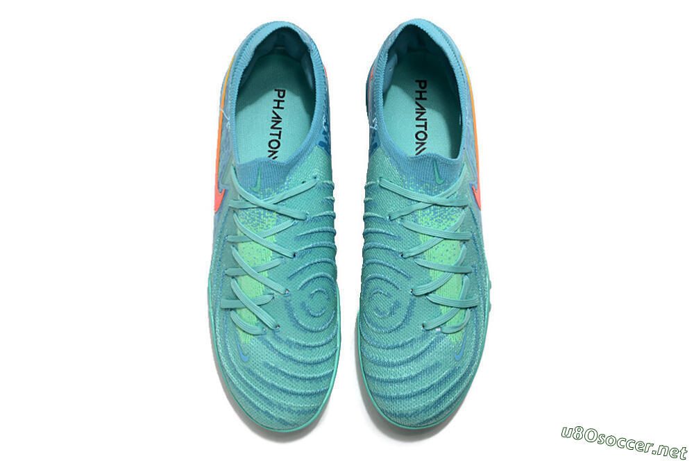 Men's Nike Phantom Luna Elite TF Football Shoes - Jade/Orange/Yellow 4