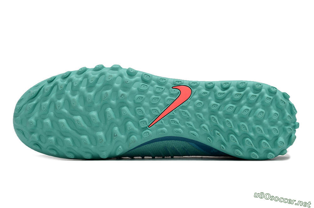 Men's Nike Phantom Luna Elite TF Football Shoes - Jade/Orange/Yellow 6