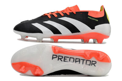 Men's Adidas Predator Elite FG Football Boots - Black/White/Pink