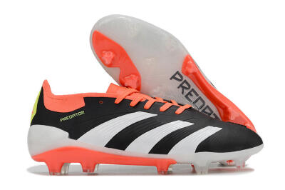 Men's Adidas Predator Elite FG Football Boots - Black/White/Pink
