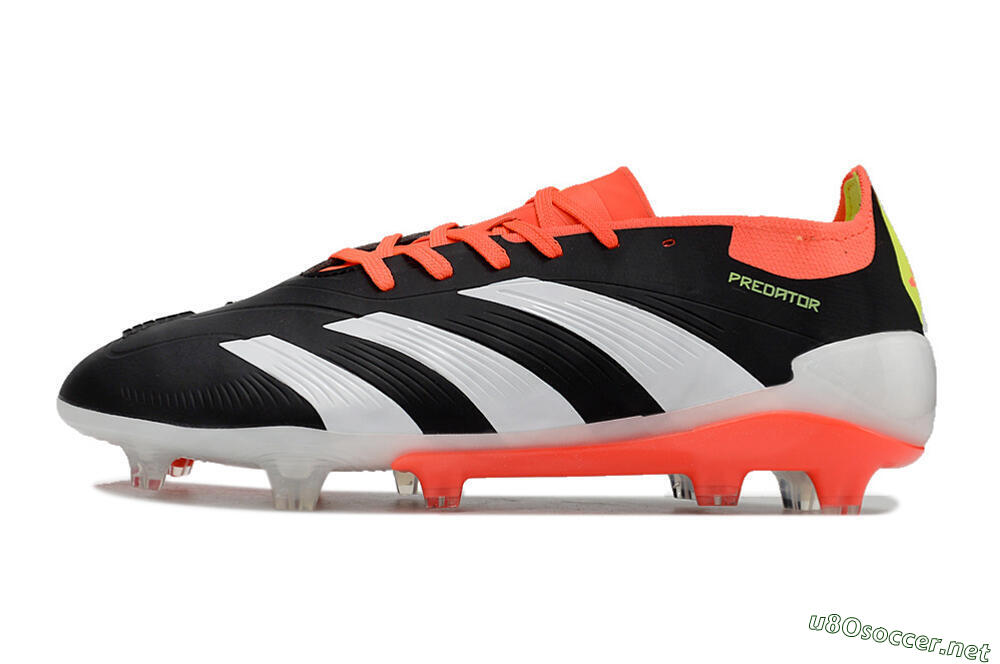Men's Adidas Predator Elite FG Football Boots - Black/White/Pink 0