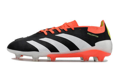 Men's Adidas Predator Elite FG Football Boots - Black/White/Pink