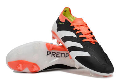 Men's Adidas Predator Elite FG Football Boots - Black/White/Pink