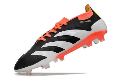Men's Adidas Predator Elite FG Football Boots - Black/White/Pink