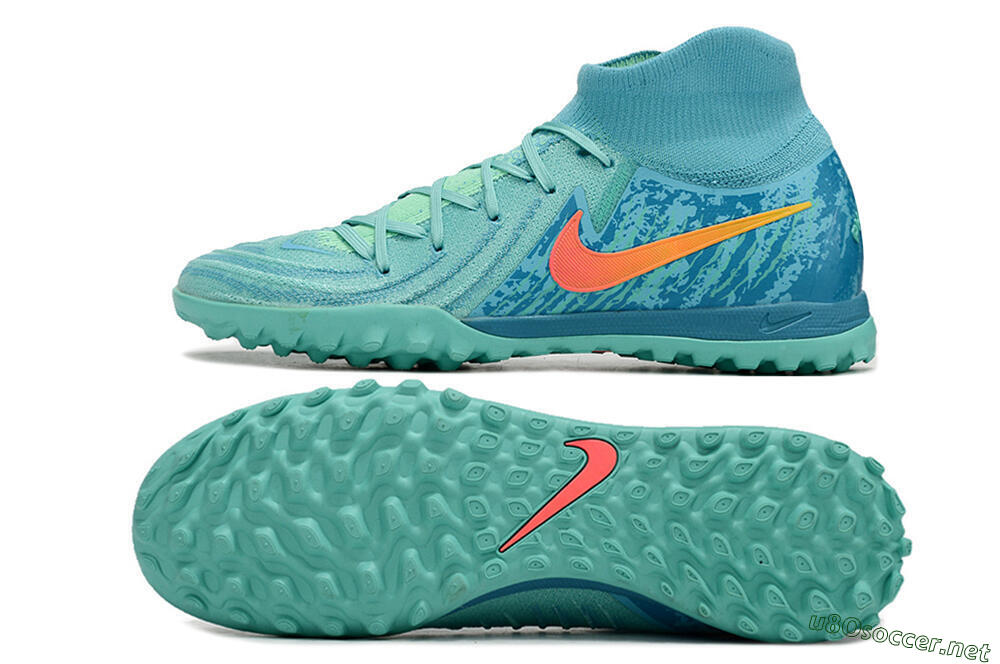 Men's Nike Phantom Luna Elite TF Football Shoes - Jade/Orange/Yellow 1