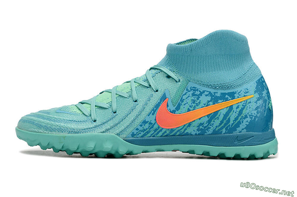 Men's Nike Phantom Luna Elite TF Football Shoes - Jade/Orange/Yellow 0