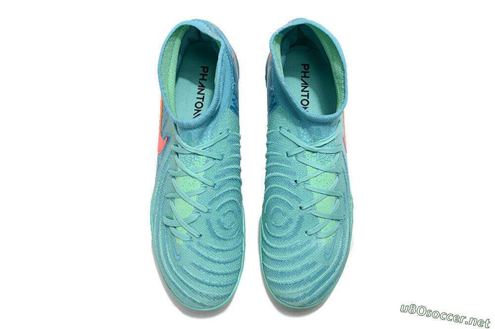 Men's Nike Phantom Luna Elite TF Football Shoes - Jade/Orange/Yellow 4