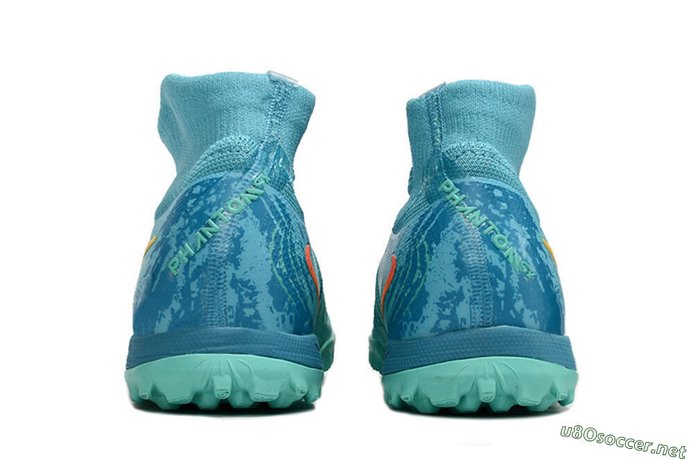 Men's Nike Phantom Luna Elite TF Football Shoes - Jade/Orange/Yellow 5