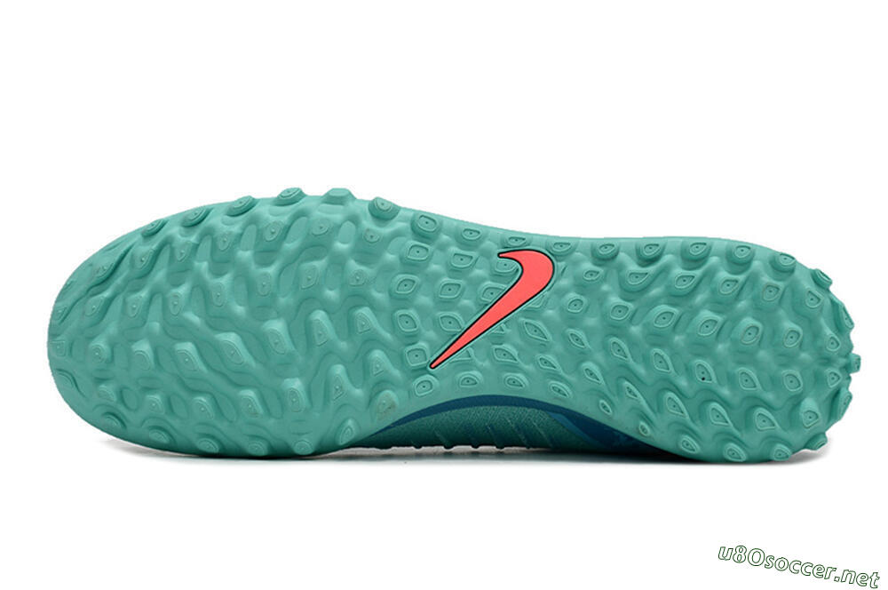 Men's Nike Phantom Luna Elite TF Football Shoes - Jade/Orange/Yellow 6