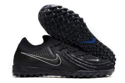 Men's Nike Phantom GX 2 Elite TF Football Shoes - Black/White/Blue