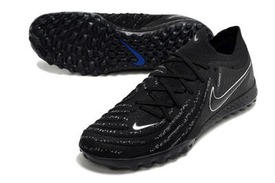 Men's Nike Phantom GX 2 Elite TF Football Shoes - Black/White/Blue