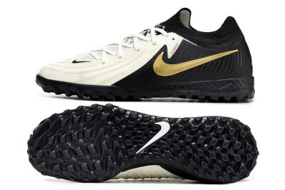 Men's Nike Phantom GX 2 Elite TF Football Shoes - White/Black/Gold