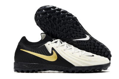 Men's Nike Phantom GX 2 Elite TF Football Shoes - White/Black/Gold