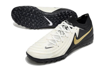 Men's Nike Phantom GX 2 Elite TF Football Shoes - White/Black/Gold