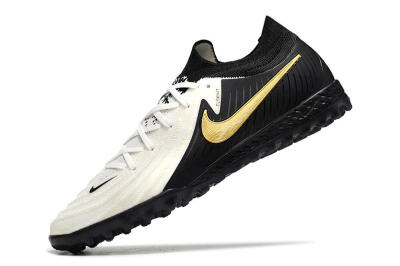 Men's Nike Phantom GX 2 Elite TF Football Shoes - White/Black/Gold