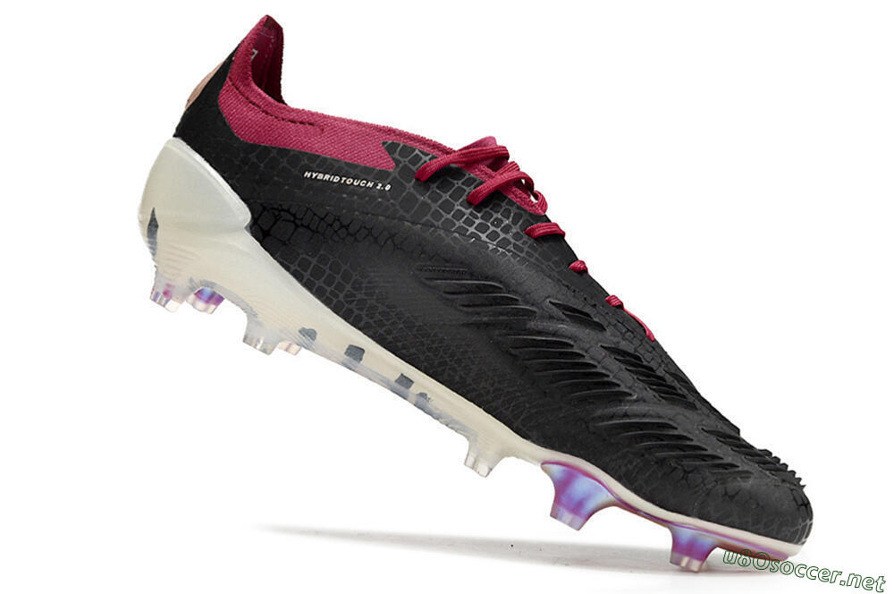 Men's Adidas Predator Elite FG Football Boots - Black/White/Purple 4