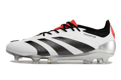 Men's Adidas Predator Elite FG Football Boots - White/Black/Red