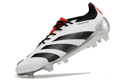 Men's Adidas Predator Elite FG Football Boots - White/Black/Red