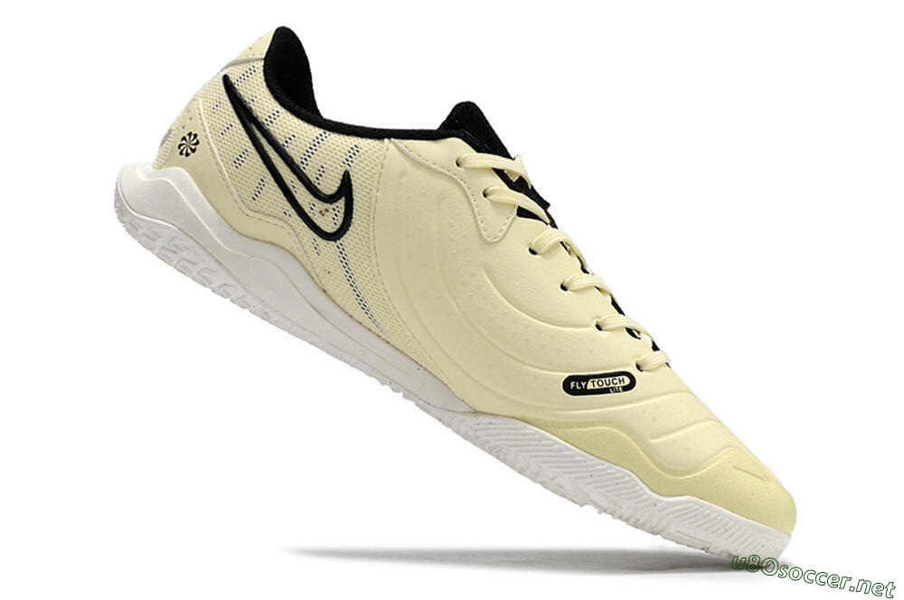 Men's Nike Tiempo Legend 10 Academy IC Football Shoes - Beige/Black/White 4