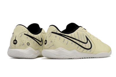 Men's Nike Tiempo Legend 10 Academy IC Football Shoes - Beige/Black/White