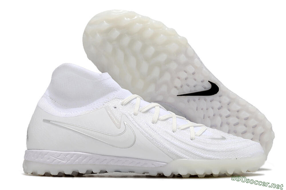 Men's Nike Phantom Luna Elite NU TF Football Shoes - White/Black 2