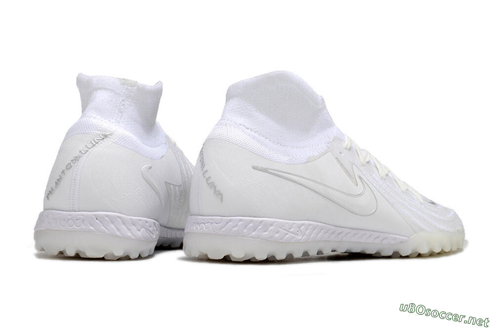 Men's Nike Phantom Luna Elite NU TF Football Shoes - White/Black 6