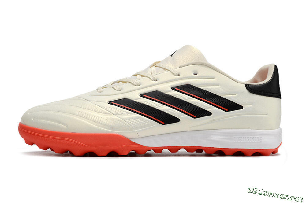 Men's Adidas Copa Pure.3 TF Football Shoes - White/Black/Red 0
