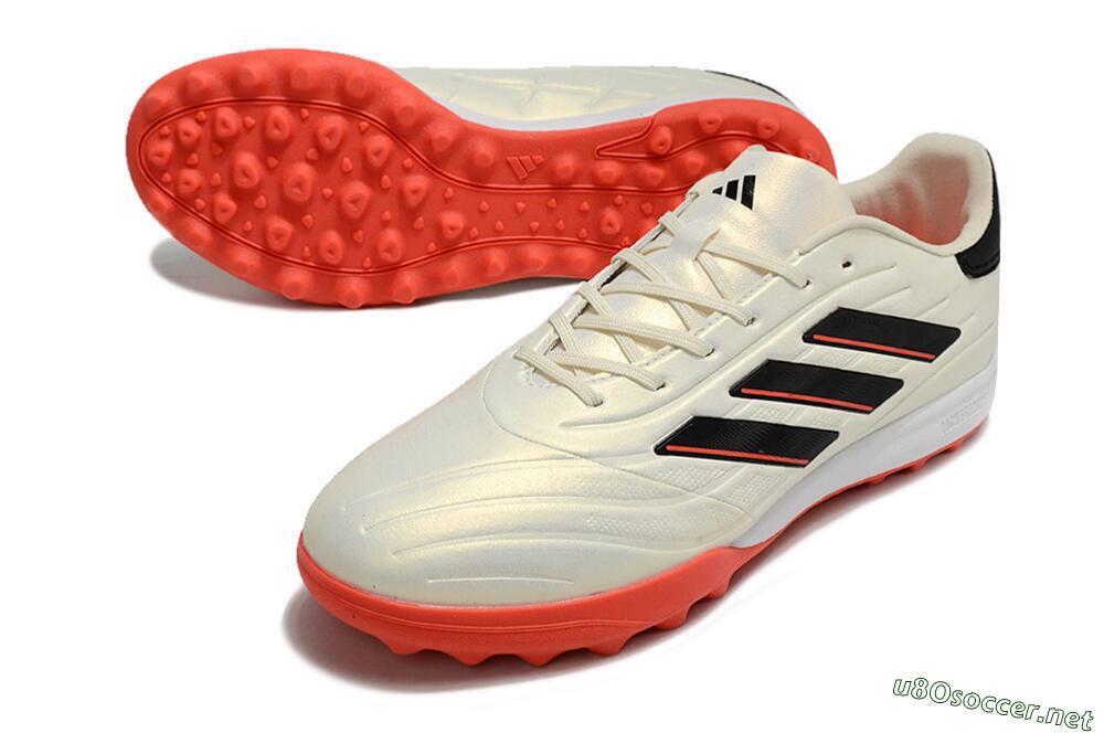Men's Adidas Copa Pure.3 TF Football Shoes - White/Black/Red 3