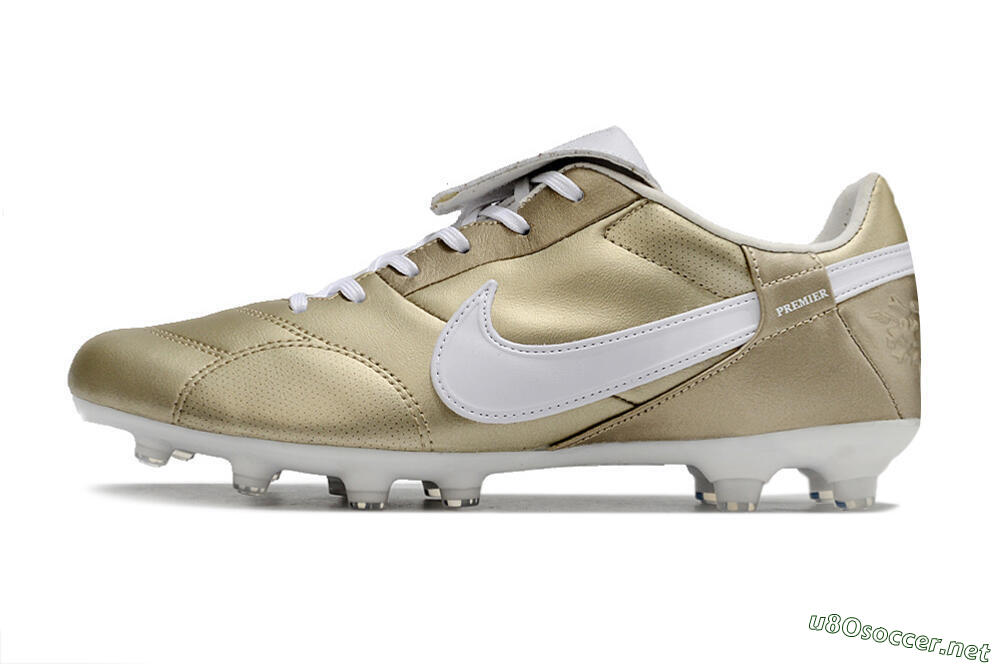 Men's Nike The Premier 3 FG Football Boots - Gold/White 0