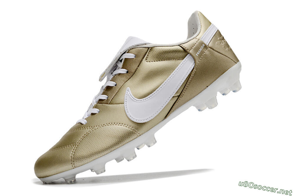Men's Nike The Premier 3 FG Football Boots - Gold/White 5