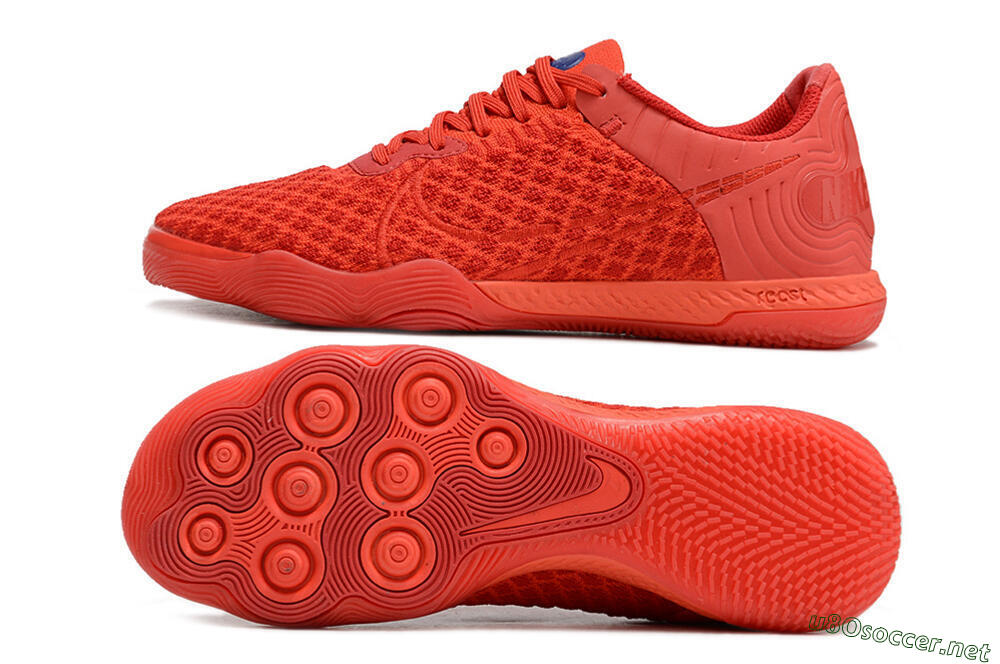 Men's Nike React Gato IC Football Shoes - Red/Red 1