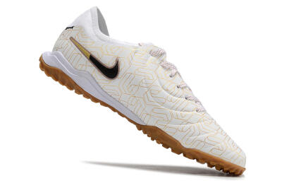 Men's Nike Tiempo Legend 10 Pro TF Football Shoes - White/Gold/Black