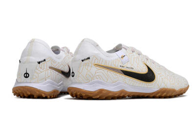 Men's Nike Tiempo Legend 10 Pro TF Football Shoes - White/Gold/Black