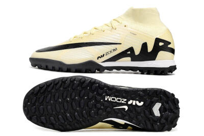 Men's Nike Air Zoom Mercurial Superfly 9 Elite TF Football Shoes - Beige/Black